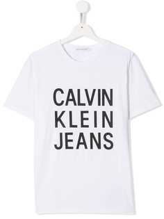 Calvin Klein Kids футболка с логотипом
