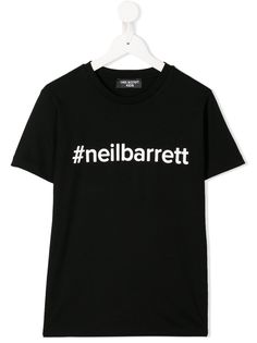 Neil Barrett Kids футболка с логотипом