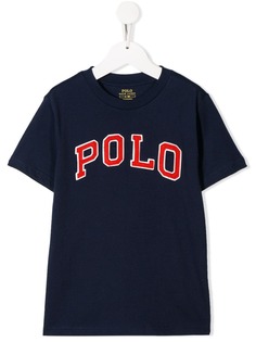 Ralph Lauren Kids футболка с вышитым логотипом