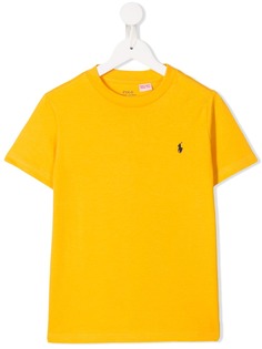 Ralph Lauren Kids футболка с вышитым логотипом