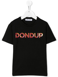 Dondup Kids футболка с контрастным логотипом
