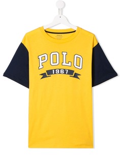 Ralph Lauren Kids футболка с контрастным логотипом