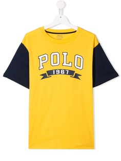 Ralph Lauren Kids футболка с контрастным логотипом