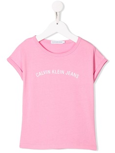 Calvin Klein Kids футболка с круглым вырезом и логотипом