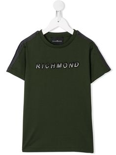 John Richmond Junior футболка с вышитым логотипом