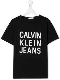 Calvin Klein Kids футболка с принтом