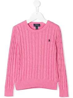 Ralph Lauren Kids джемпер фактурной вязки