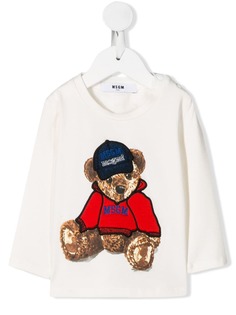Msgm Kids топ с графичным принтом