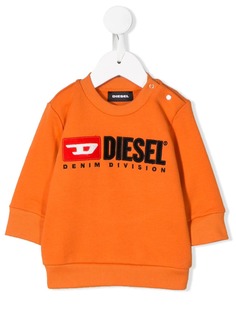 Diesel Kids толстовка с вышитым логотипом