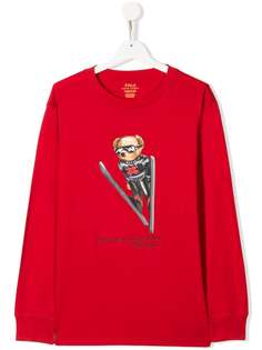 Ralph Lauren Kids толстовка Skiing Polo Bear