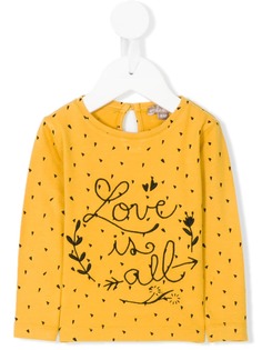 Emile Et Ida футболка с вышивкой Love is all