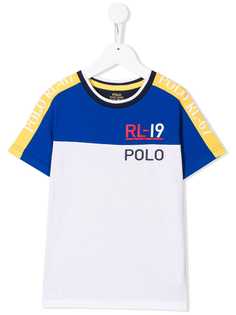 Ralph Lauren Kids футболка в стиле колор-блок с логотипом