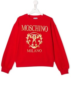 Moschino Kids толстовка с логотипом