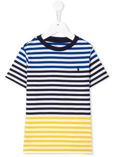 Ralph Lauren Kids футболка в полоску с вышитым логотипом