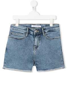 Calvin Klein Kids джинсовые шорты с отворотами