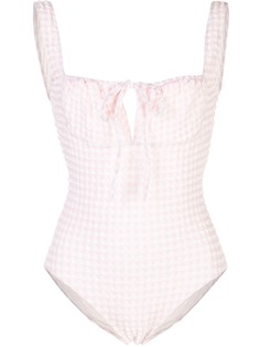 Solid & Striped купальник The Ellery в клетку гингем