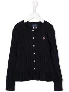 Ralph Lauren Kids кардиган фактурной вязки
