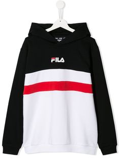 Fila Kids худи с контрастной полоской и логотипом