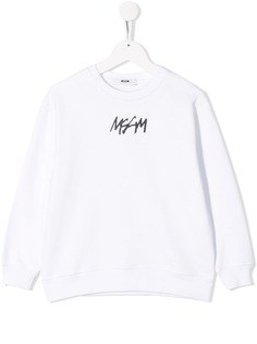 Msgm Kids толстовка с логотипом
