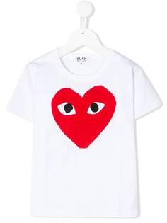 Comme Des Garçons Play Kids футболка с логотипом
