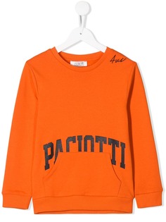 Cesare Paciotti 4Us Kids толстовка с контрастным логотипом