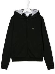Lacoste Kids толстовка на молнии с капюшоном