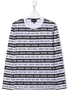 Emporio Armani Kids топ с логотипом