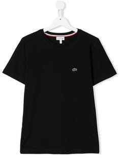 Lacoste Kids футболка с вышитым логотипом