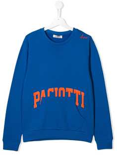 Cesare Paciotti 4Us Kids толстовка с контрастным логотипом