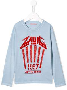 Zadig & Voltaire Kids футболка Kita с принтом