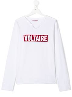 Zadig & Voltaire Kids топ Boxer с необработанными краями