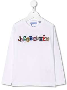 Jacob Cohen Junior топ из джерси с вышитым логотипом