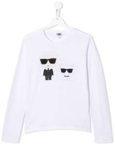 Karl Lagerfeld Kids футболка с принтом Karl