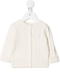 Ralph Lauren Kids кардиган фактурной вязки