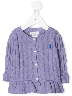 Ralph Lauren Kids кардиган фактурной вязки