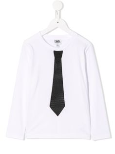 Karl Lagerfeld Kids футболка с принтом