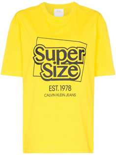 Calvin Klein Jeans Est. 1978 футболка с логотипом Supersize me