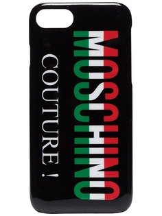 Moschino чехол для iPhone 8 с принтом логотипа