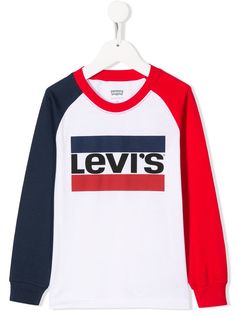 Levis Kids футболка в стиле колор-блок с логотипом