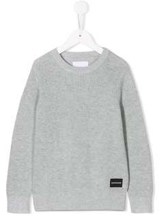 Calvin Klein Kids свитер с нашивкой-логотипом