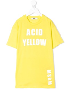 Msgm Kids футболка с логотипом