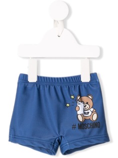 Moschino Kids плавательные шорты с логотипом