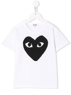 Comme Des Garçons Play Kids футболка с логотипом