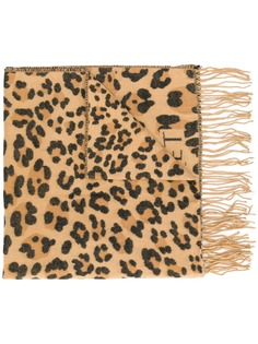 Twin-Set шарф с леопардовым принтом