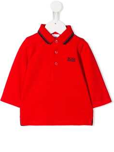 BOSS Kidswear рубашка-поло с длинными рукавами