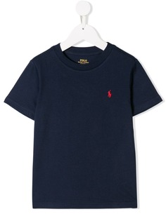 Ralph Lauren Kids футболка с вышитым логотипом