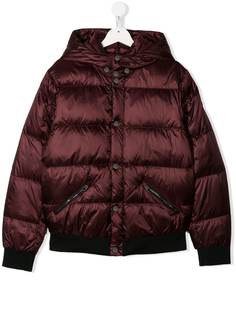 Emporio Armani Kids пуховик со вставками