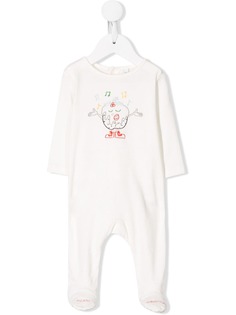 Stella McCartney Kids пижамный комбинезон с вышивкой