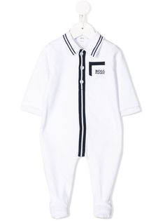 BOSS Kidswear пижама с вышитым логотипом