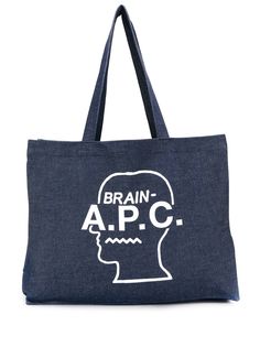 A.P.C. сумка-тоут с принтом Brain
